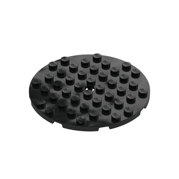 Black Plate Round 8x8 - New - $0.89