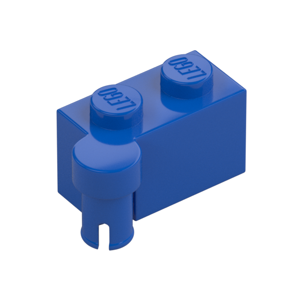 Blue Hinge Brick 1x4 [Upper] - Used - $0.42