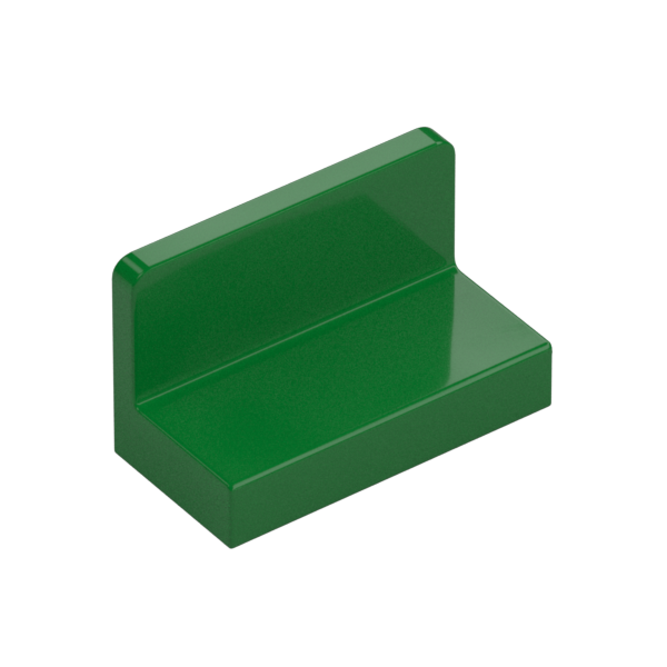 Green Panel 1x2x1 [Square Corners] - Used - $0.05