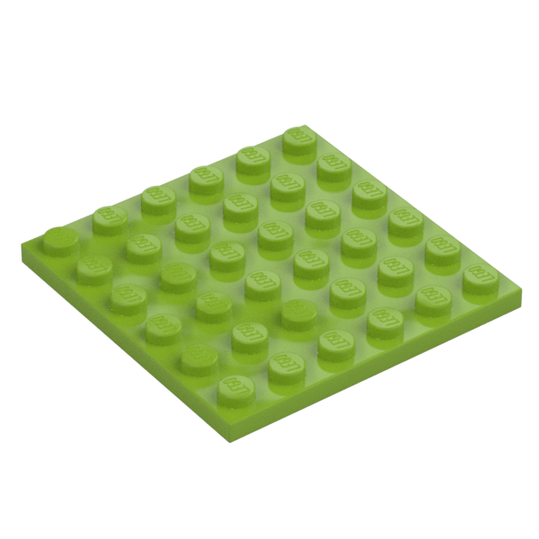 Lime Plate 6x6 - Used - $0.09