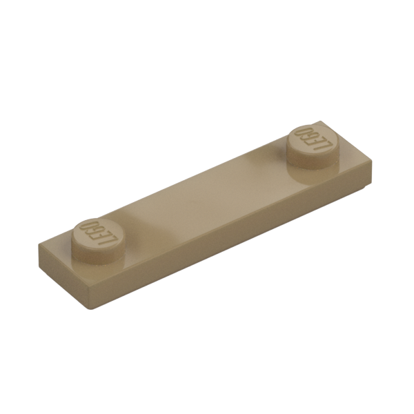 Dark Tan Plate Special 1x4 with 2 Studs with Groove [New Underside] - New - $0.12