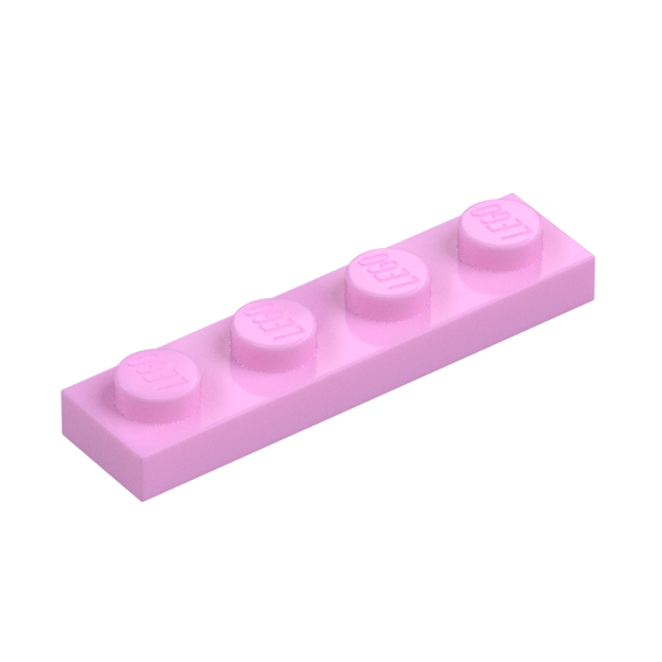 Bright Pink Plate 1x4 - New - $0.14