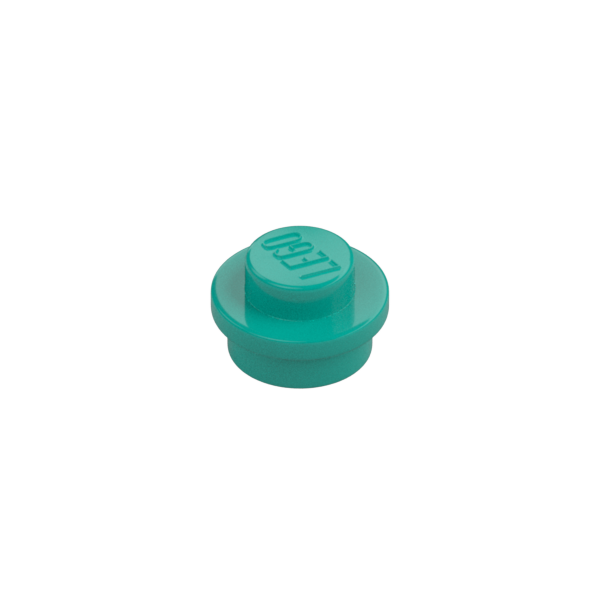 Dark Turquoise Plate Round 1x1 with Solid Stud - Used - $0.04