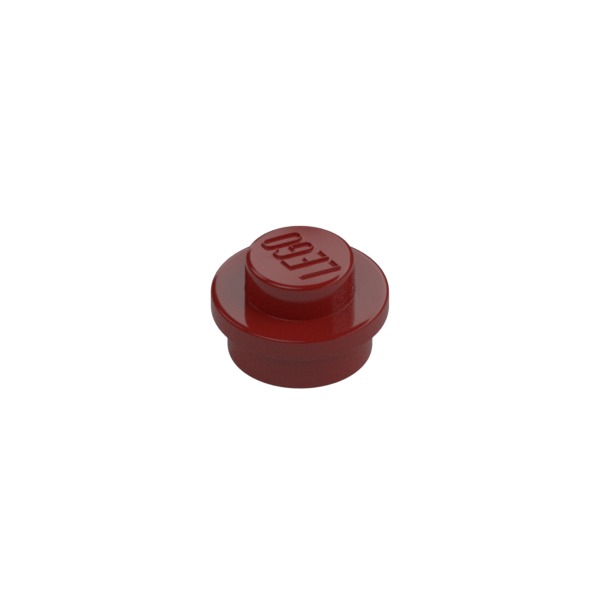 Dark Red Plate Round 1x1 with Solid Stud - Used - $0.09