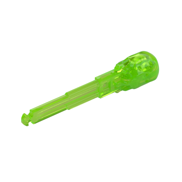 Trans-Bright Green Projectile, Arrow with Shaft, Trans-Bright Green Liquid Shaped End - Used - $0.50