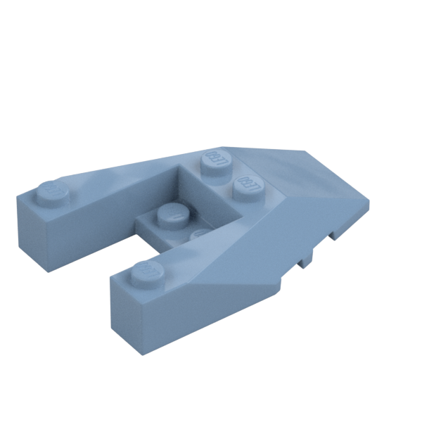 Sand Blue Wedge Sloped 6x4 Cutout, No Stud Notches - Used - $0.12