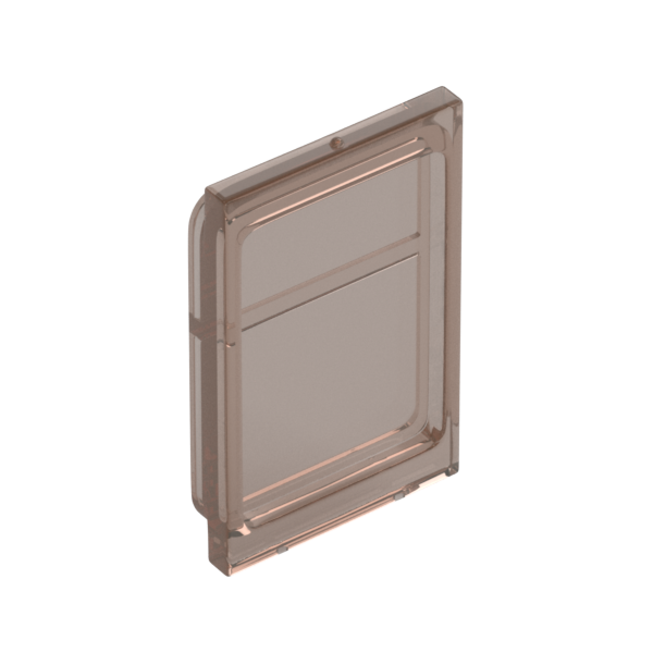 Trans-Brown Glass for Train Door Lip On Top and Bottom - Used - $0.43