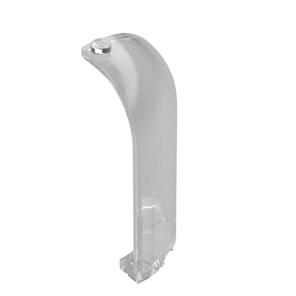 Trans-Clear Panel 3x3x6 Corner Convexwith Curved Top - Used - $5.47