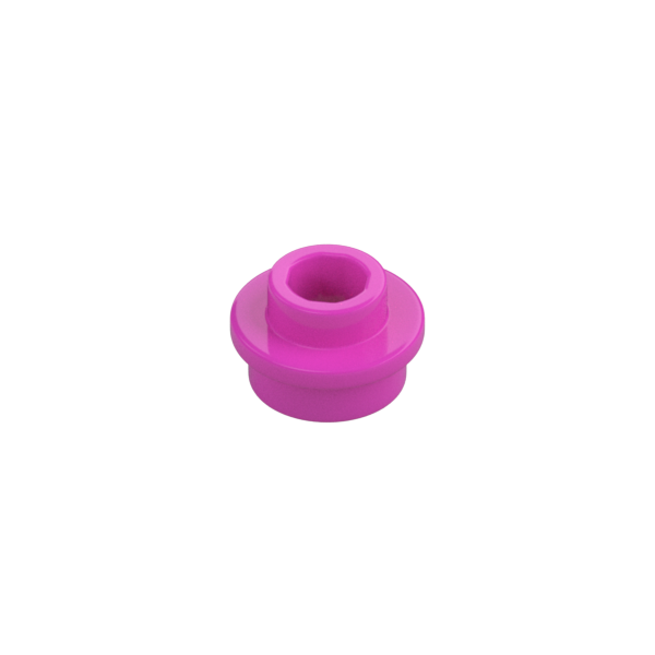 Dark Pink Plate Round 1x1 with Open Stud - New - $0.02
