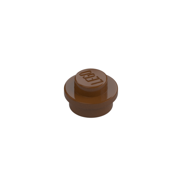 Reddish Brown Plate Round 1x1 with Solid Stud - New - $0.01