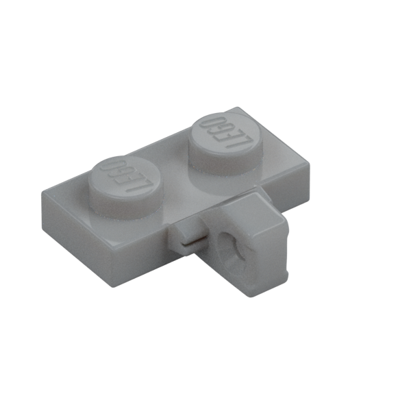 Light Bluish Gray Hinge Plate 1x2 Locking with 1 Finger on Side, without Groove - New - $0.04