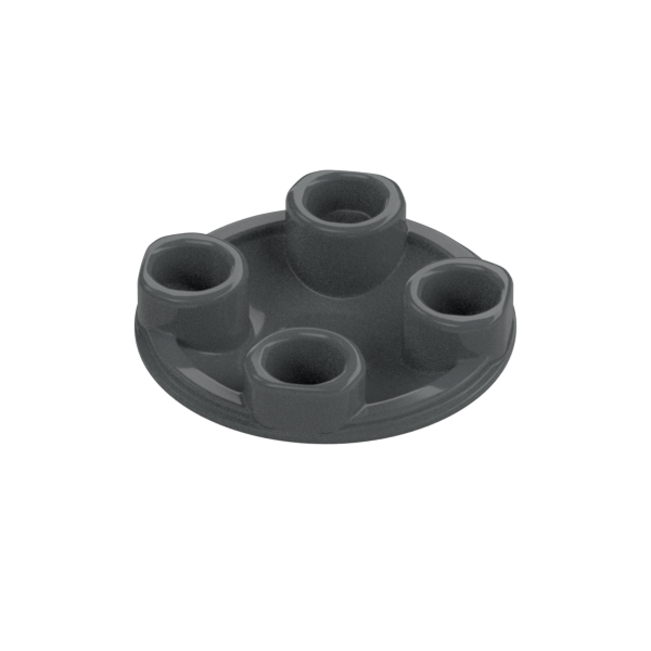 Dark Bluish Gray Plate Round 2x2 with Rounded Bottom [Boat Stud] - Used - $0.05