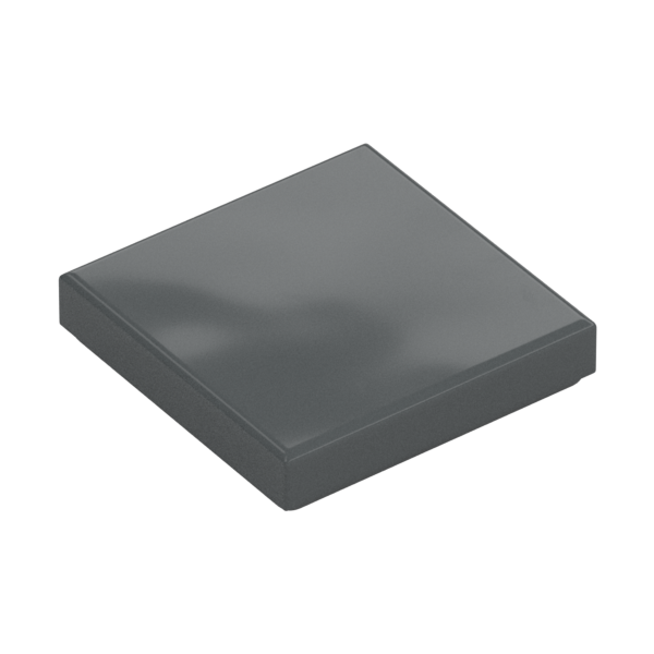 Dark Bluish Gray Tile 2x2 with Groove - New - $0.14